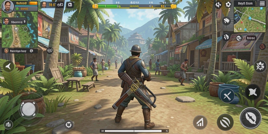 Screenshot gameplay 66D menampilkan interaksi karakter yang dinamis.