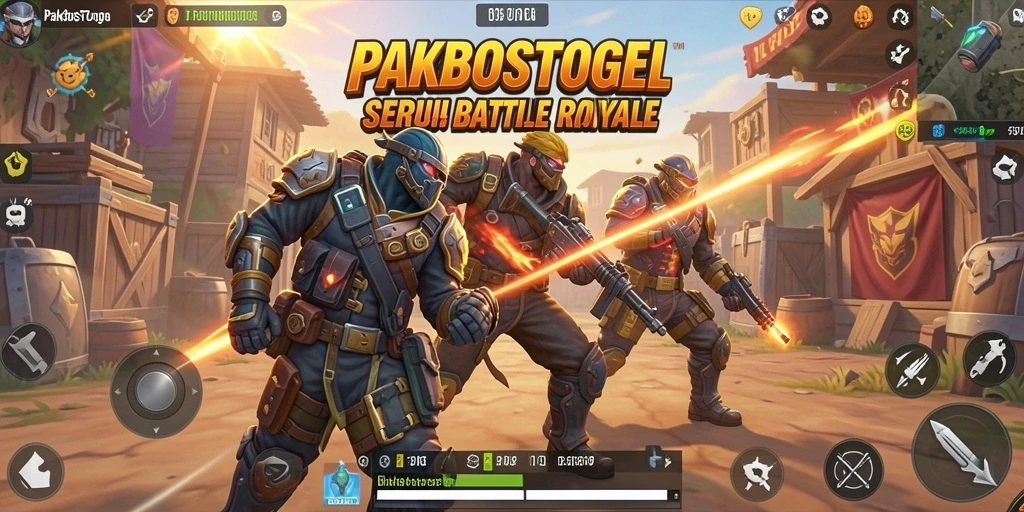Tampilan gameplay seru di PAKBOSTOGEL dengan aksi pertempuran intens.