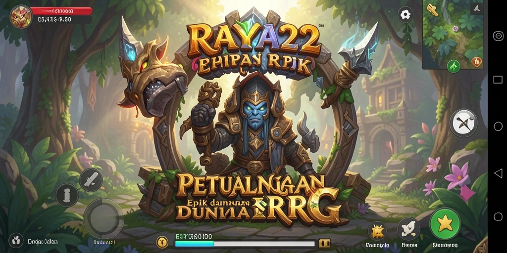 Tangkapan layar RAYA22 yang menunjukkan serangan seru dalam RPG.