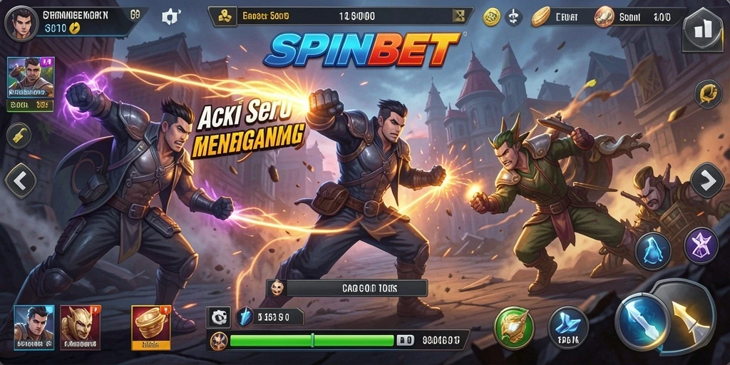 Tampilan gameplay SPINBET yang mendebarkan dan penuh aksi.