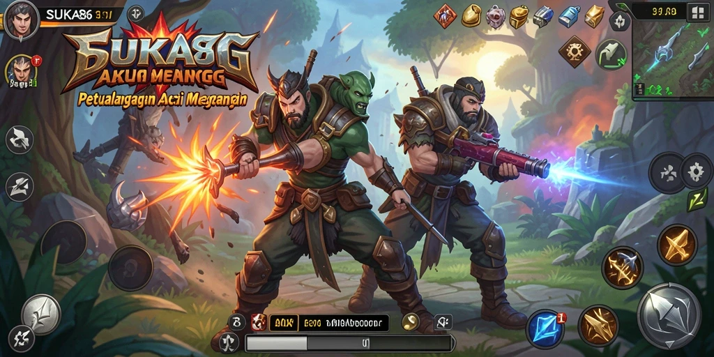 Screenshot gameplay SUKA86 yang menampilkan aksi pertarungan yang mendebarkan.